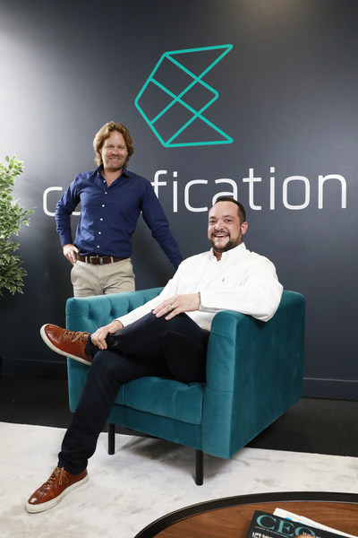 Drew Butler (left) and Daniel Sandaver, co-founders of self-funded tech start-up Codafication. Drew Butler (left) and Daniel Sandaver, co-founders of self-funded tech start-up Codafication.