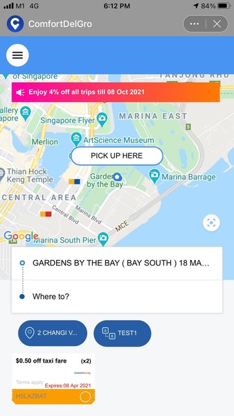 ComfortDelGro service within Lazada