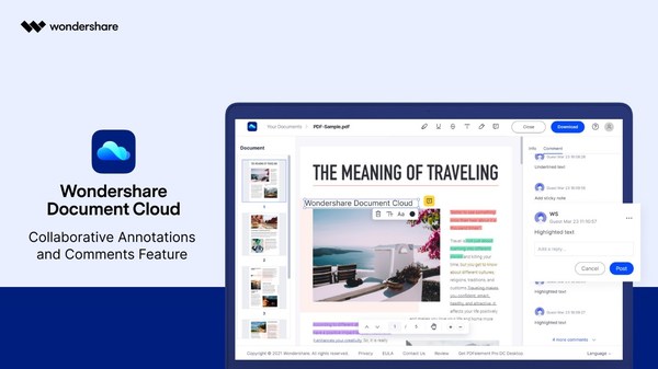 Wondershare Document Cloud V1.3 Rolls Out New Collaborative Annotations and Comments Feature Wondershare Document Cloud V1.3 Rolls Out New Collaborative Annotations and Comments Feature