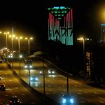 Wisma MBSA lights up with colours of Palestine flag