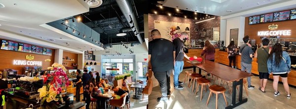 King Coffee store inside