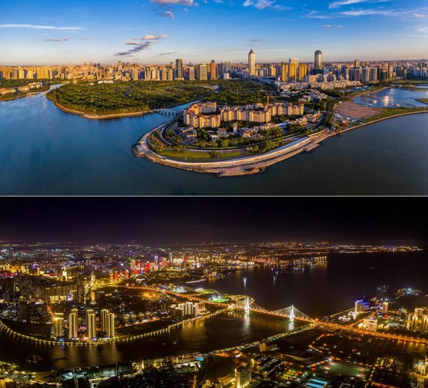An aerial view of Haikou City in China’s Hainan Free Trade Port. (Photo by Liu Yang / Hainan International Media Center) An aerial view of Haikou City in China’s Hainan Free Trade Port. (Photo by Liu Yang / Hainan International Media Center)