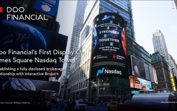 Doo Financial’s First Display On Times Square Nasdaq Tower, Establishing A Fully Disclosed Brokerage Relationship With Interactive Brokers