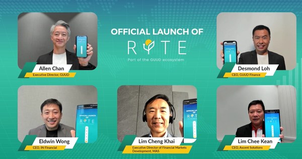 Official Digital Launch of RYTE – Guest of Honour (in centre) with key members and partners officiating the launch of RYTE Official Digital Launch of RYTE – Guest of Honour (in centre) with key members and partners officiating the launch of RYTE