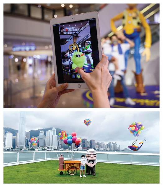 Customers can capture the hidden characters through augmented reality (AR) at 5 checkpoints in Harbour City, Hong Kong. Customers can capture the hidden characters through augmented reality (AR) at 5 checkpoints in Harbour City, Hong Kong.