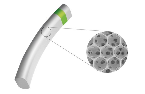 MINIject implant made of proprietary STAR material MINIject implant made of proprietary STAR material