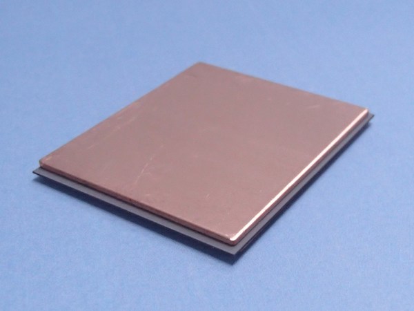 After brazing the composite material: Ceramic substrate on the bottom After brazing the composite material: Ceramic substrate on the bottom
