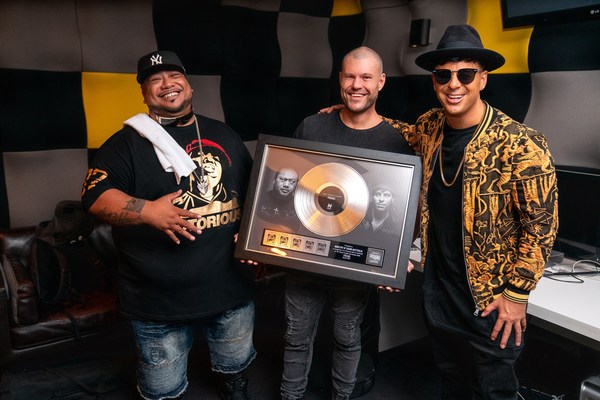 Director Shaun David Barker with Timmy Trumpet and Savage in Sydney, celebrating their multi-platinum record 'Freaks'. Director Shaun David Barker with Timmy Trumpet and Savage in Sydney, celebrating their multi-platinum record 'Freaks'.