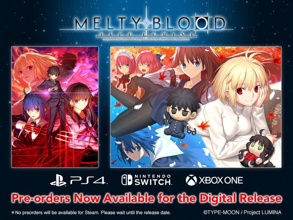 2D Fighting Game "Melty Blood: Type Lumina" Preorders Now Available 2D Fighting Game "Melty Blood: Type Lumina" Preorders Now Available