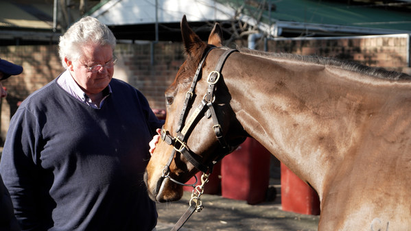 Trainer Anthony Cummings with Libertini