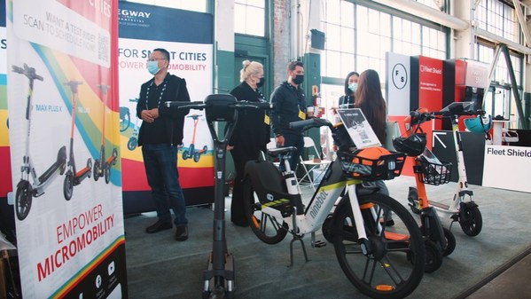 Segway-Ninebot booth at Micromobility America 2021