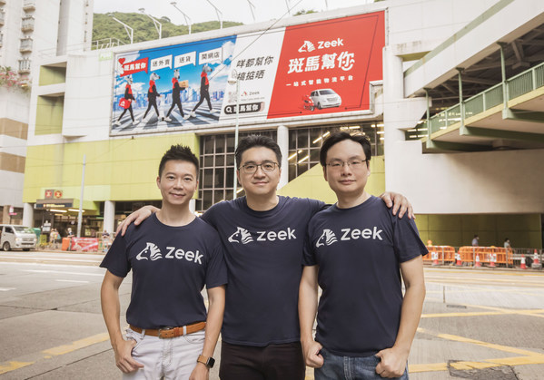 Zeek Co-founders (From Left): Vincent Fan, CSO; KK Chiu, CEO and Cliff Tse, CTO.