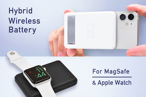 CIO's newly launched power bank can be attached to iPhone 13 or iPhone 12 with its magnet, also it can charge your Apple watch at the same spot, which is never invented before.
