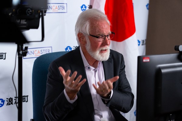 Lancaster, CA, Mayor R. Rex Parris, talks about the importance of municipal commitments to hydrogen-based economies at Japan’s 2021 Hydrogen Energy Ministerial. Lancaster, CA, Mayor R. Rex Parris, talks about the importance of municipal commitments to hydrogen-based economies at Japan’s 2021 Hydrogen Energy Ministerial.