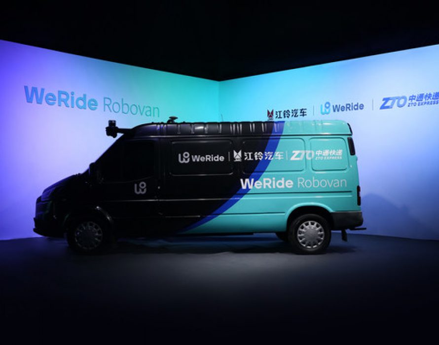 WeRide unveils China’s first Level 4 self-driving cargo van, WeRide Robovan in cooperation with Jiangling Motors and ZTO Express for smart urban logistics