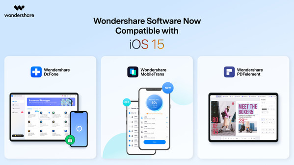 Wondershare and the new iOS 15: Better Together