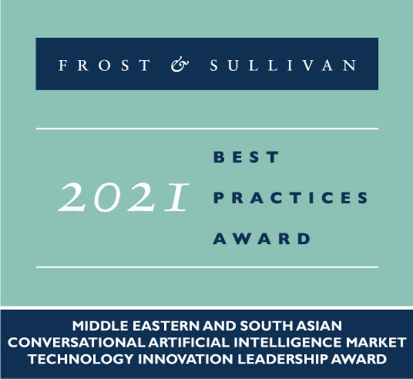 2021 Middle Eastern and South Asian Conversational Artificial Intelligence Market Technology Innovation Leadership Award 2021 Middle Eastern and South Asian Conversational Artificial Intelligence Market Technology Innovation Leadership Award