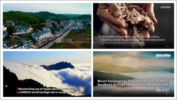 Screenshots of videos