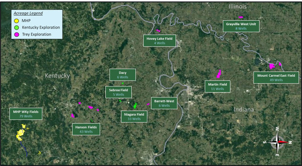 AXP LEASES IN ILLINOIS & APPALACHIAN BASINS. KENTUCKY EXPLORATION LEASES HIGHLIGHTED IN GREEN AXP LEASES IN ILLINOIS & APPALACHIAN BASINS. KENTUCKY EXPLORATION LEASES HIGHLIGHTED IN GREEN