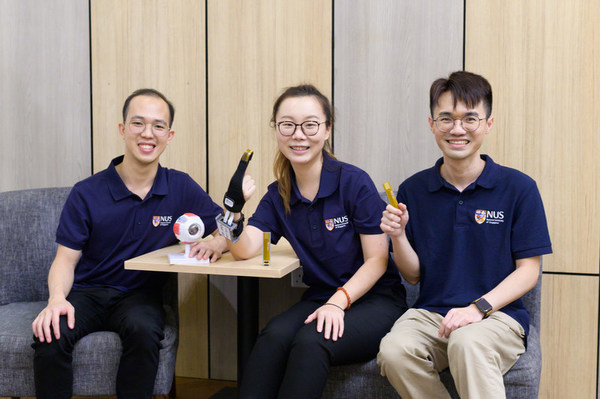 Team members of HOPES: (From the left) David Lee, Yu Kelu, Li Si