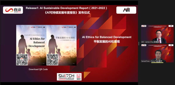 SenseTime released the “AI Sustainable Development Report 2021-2022: AI Ethics for Balanced Development” and its “Best Practice Cases” at SFF x SWITCH SenseTime released the “AI Sustainable Development Report 2021-2022: AI Ethics for Balanced Development” and its “Best Practice Cases” at SFF x SWITCH