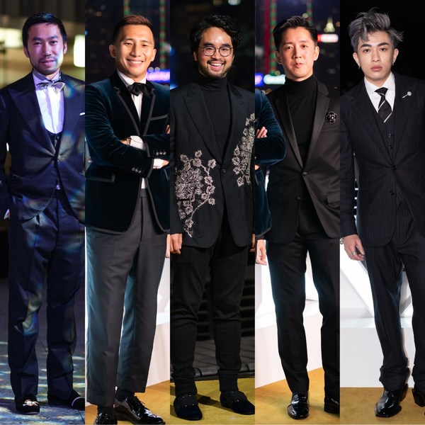 Best dressed men (from left to right) Herme Li, Wesley Ng, Adrian Cheng, Andre Fu, Tyson Yoshi