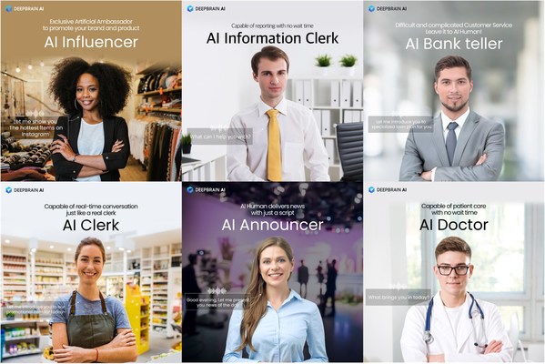 All AI Influencer, AI Bank teller, AI doctors can be utilized with AI Human solution.