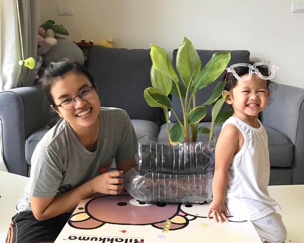 Photo submission from a member of the public in Thailand showcasing a creative way to reuse plastic bottles