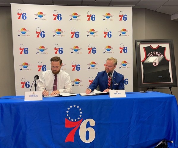 CSCW Representative and Philadelphia 76ers Signing Agreement