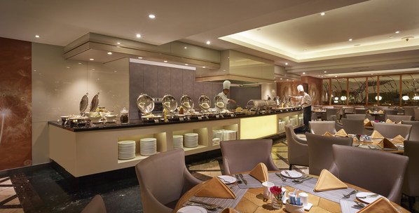 Chefs preparing the sumptuous Christmas & New Year buffet spread at the Coffee House in Sunway Putra Hotel