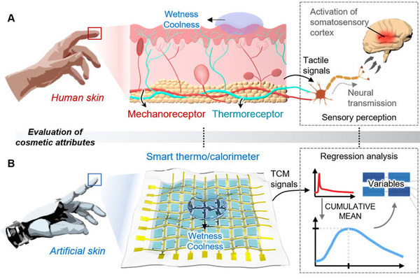 The intelligent tactile sensor co-developed by Amorepacific and UNIST The intelligent tactile sensor co-developed by Amorepacific and UNIST