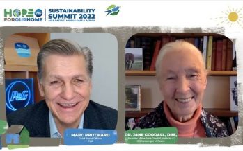 Dr Jane Goodall delivers an important message of hope at the 2022 Procter & Gamble AMA Sustainability Summit