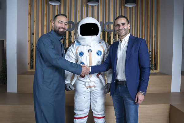 Photo of Foodics CEO - Ahmad Al Zaini and Chief Executive Astronaut POSRocket - Zeid Husban (left to right)
