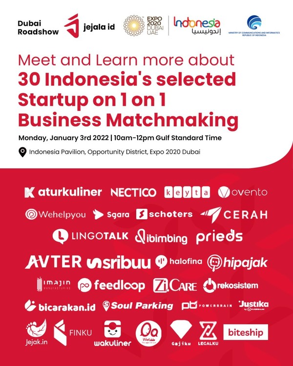Jejala ID 2021 has successfully launched the 30 startups VC Matchmaking Jejala ID 2021 has successfully launched the 30 startups VC Matchmaking