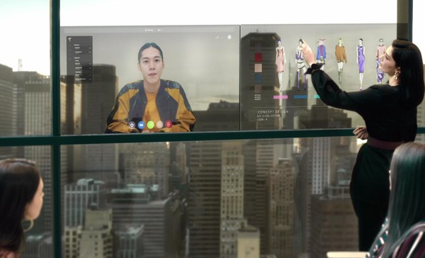 LG Display's Smart Window at CES 2022