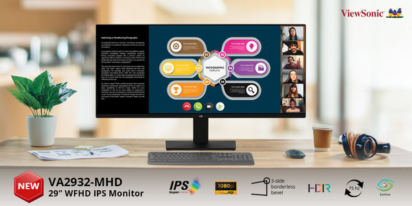 ViewSonic Brand New monitor - Ultrawide Screen IPS Monitor VA2932-MHD ViewSonic Brand New monitor - Ultrawide Screen IPS Monitor VA2932-MHD