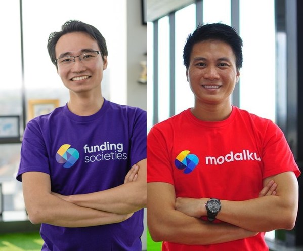 (Left to right): Kelvin Teo, Co-founder & Group CEO, Funding Societies | Modalku; Reynold Wijaya, Co-founder, Funding Societies | Modalku