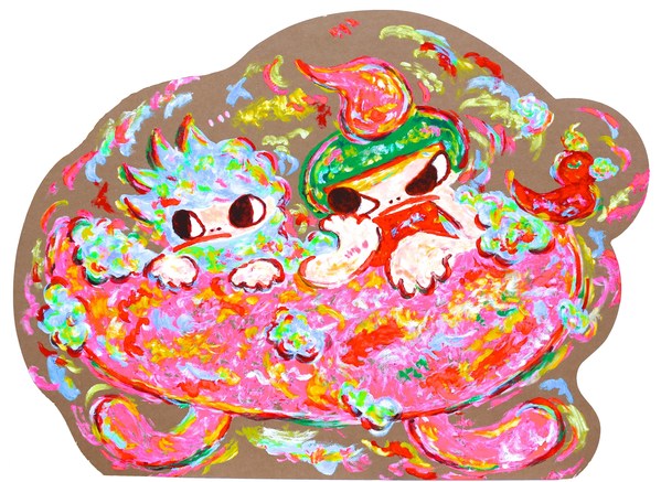 Ayako Rokkaku, Untitled, 2021, Silkscreen, 66 x 89,5 cm., Limited edition of 200. Ayako Rokkaku, Untitled, 2021, Silkscreen, 66 x 89,5 cm., Limited edition of 200.