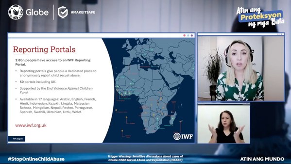 IWF's Emma Hardy highlights the available reporting channels for OSAEC cases on the IWF platform IWF's Emma Hardy highlights the available reporting channels for OSAEC cases on the IWF platform
