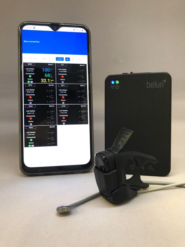 Belun®️ remoVital remote monitoring system comprises a FDA 510(k)-cleared Belun®️ Ring and a cloud-based medical IoT built with temperature sensors and data transmitters. It measures the user’s essential physiological parameters like blood oxygen saturation, pulse rate and body temperature and enables real-time monitoring from anywhere. Carers would be alerted in case of irregularity, enabling healthcare providers to take prompt actions.