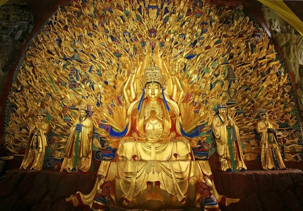 1000-armed Guanyin Statue at Dazu Rock Carvings