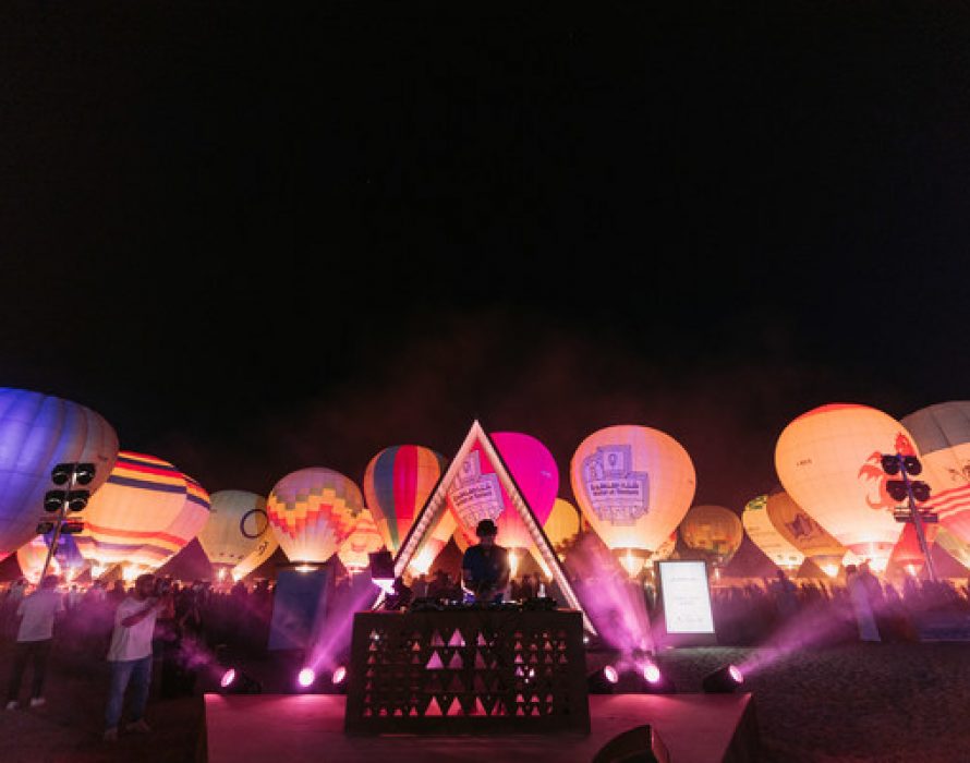 AlUla breaks the record for the World’s Largest Hot Air Balloon Glow Show
