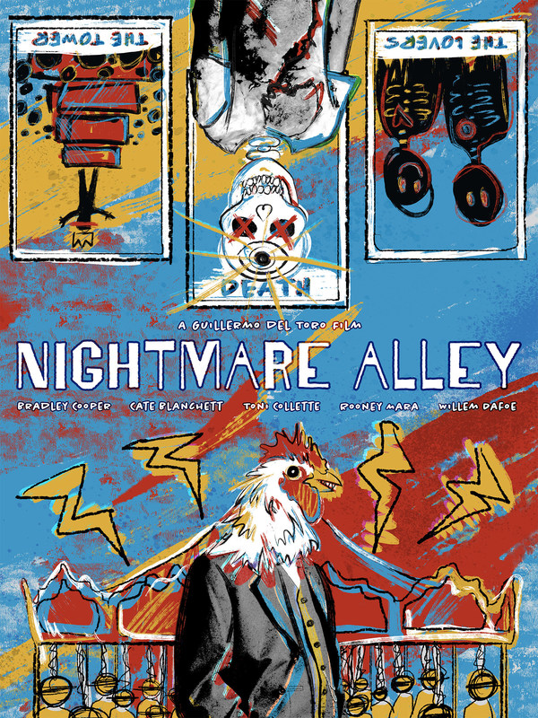 "Nightmare Alley" by Hannah Golding/Shutterstock with artist inspiration from Jean-Michel Basquiat
