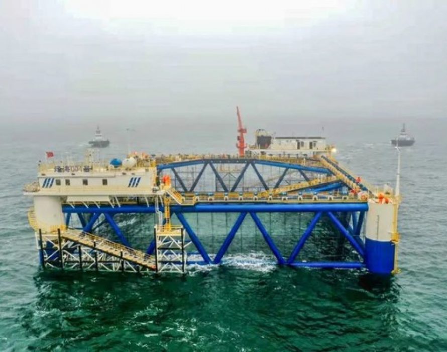 CIMC Raffles delivers four intelligent cages, marking a milestone in marine fishery business
