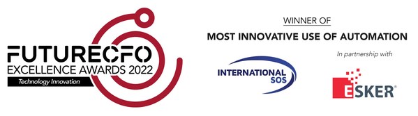 International SOS Wins FutureCFO's Most Innovative Use of Automation Award in Partnership with Esker International SOS Wins FutureCFO's Most Innovative Use of Automation Award in Partnership with Esker