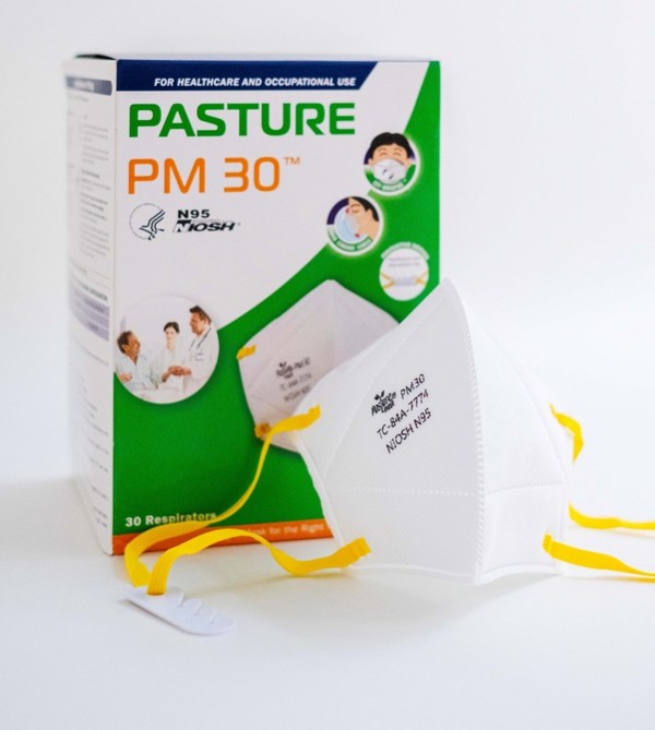 The halal-approved Pasture PM 30 N95 has an adjustable clip to help users find their best fit, and to prevent the mask from slipping down.