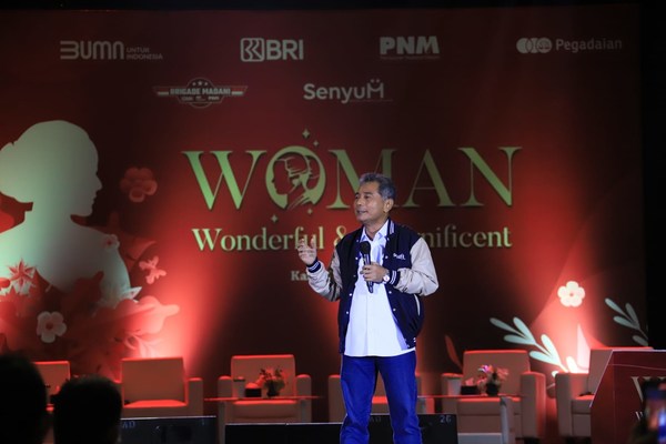 Sunarso, BRI President Director at Wonderful and Magnificent (WOMAN) event on April 21, 2022