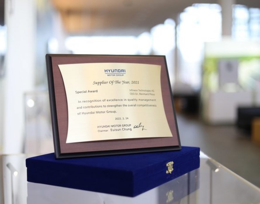 Hyundai Motor Group honors Infineon for supply competence and strategic cooperation for electric cars