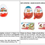 Taiwan: Recall On Kinder Products Manufactured In Belgium (Arlon)