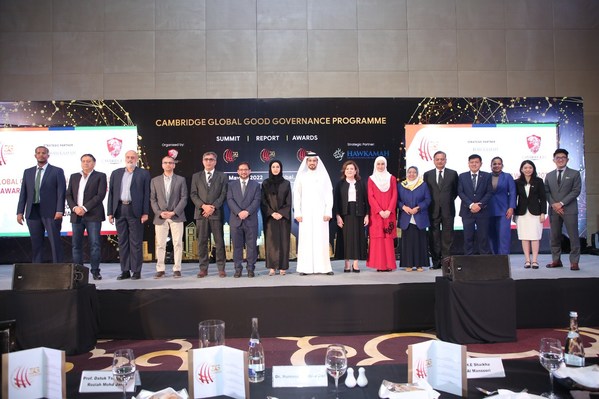 Winners of the Global Good Governance (3G) Awards 2022 at the Ceremony in Dubai
